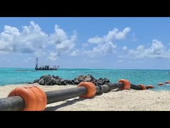 DN315 tubos de HDPE flutuam com casco de PE e preenchimento de espuma de PU de alta densidade dentro