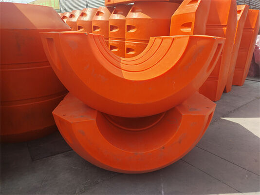 Flutuadores de Tubo de Dragagem em PEAD Proporcionando Flutuabilidade e Suporte para Mangueiras de Descarga e Tubulações em Várias Circunstâncias Ambientais de Dragagem